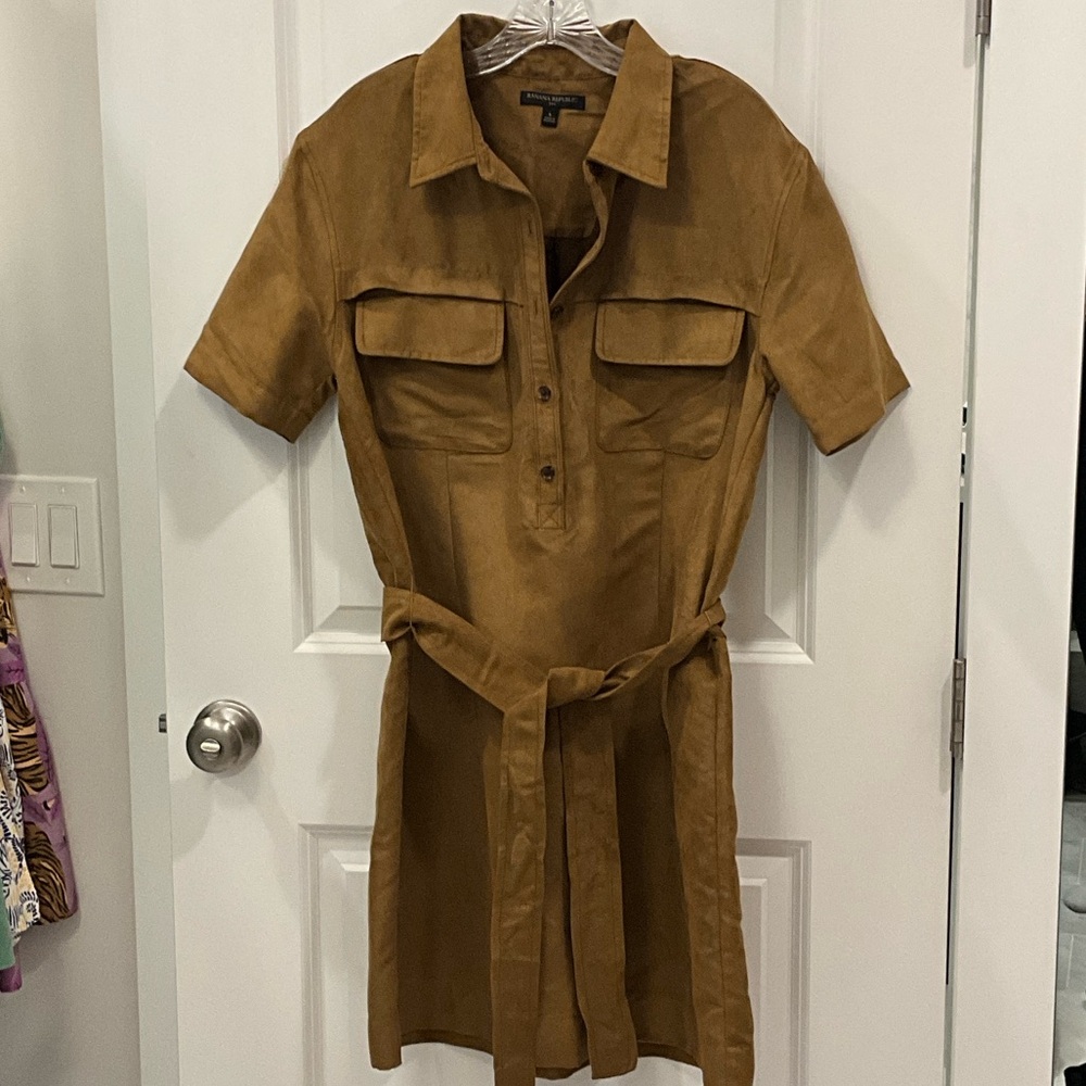 Banana Republic Tan Shirt Dress